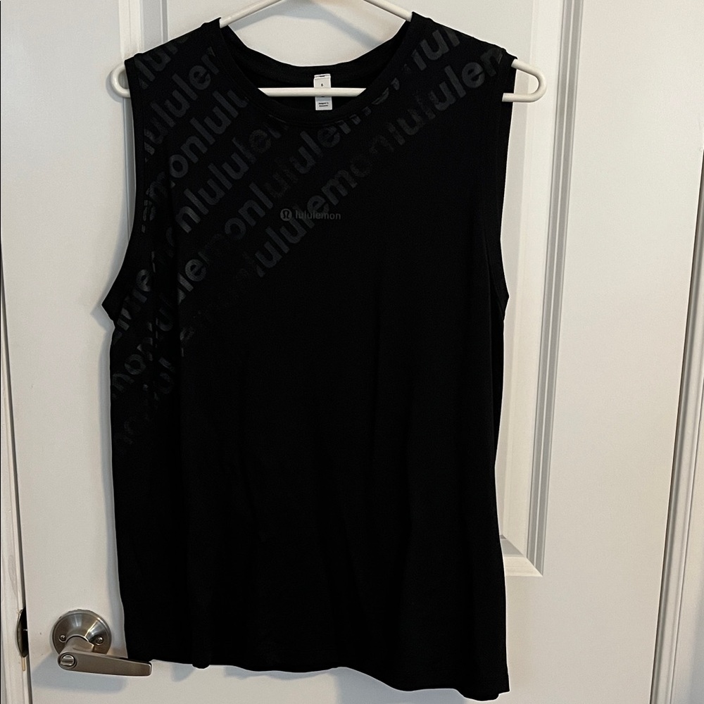 lululemon athletica Black graphic All Yours Train Tank size 6